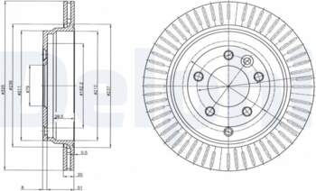 Bremžu diski DELPHI BG4020C