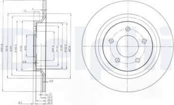 Bremžu diski DELPHI BG4026