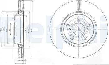 Bremžu diski DELPHI BG4236C