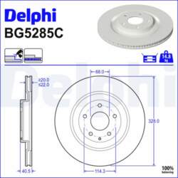 Bremžu diski DELPHI BG5285C