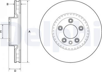 Bremžu diski DELPHI BG9168C