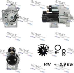 Starteris SIDAT S12VA0238A2