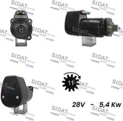 Starteris SIDAT S24BH0102A2