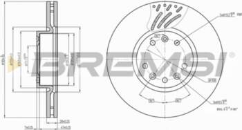 Bremžu diski BREMSI CD7324V