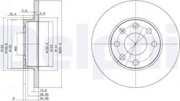 Bremžu diski DELPHI BG2148