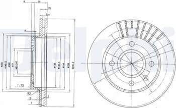 Bremžu diski DELPHI BG2440