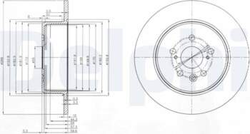 Bremžu diski DELPHI BG3777
