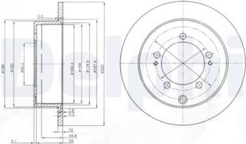 Bremžu diski DELPHI BG4037