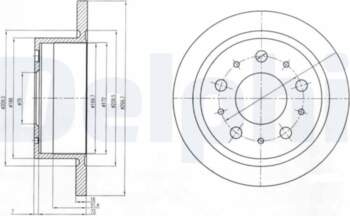 Bremžu diski DELPHI BG4062