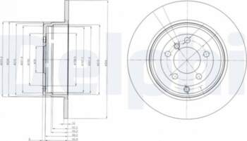 Bremžu diski DELPHI BG4066