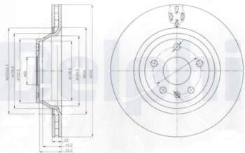 Bremžu diski DELPHI BG4090