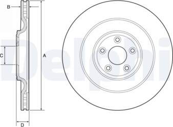 Bremžu diski DELPHI BG9194C