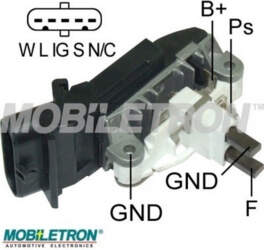 Sprieguma regulators, ģenerators MOBILETRON VR-B558B