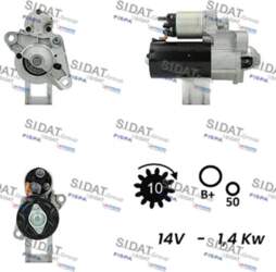 Starteris SIDAT S12BH0742A2