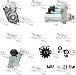 Starteris SIDAT S12VA0093A2