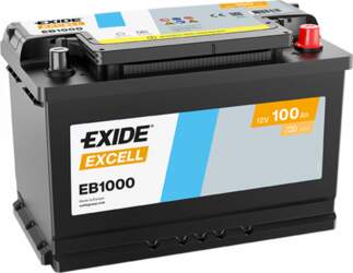Akumulators EXIDE Excell EB1000 100Ah 720A