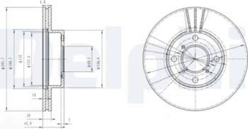 Bremžu diski DELPHI BG3341