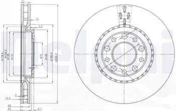 Bremžu diski DELPHI BG3951