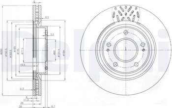Bremžu diski DELPHI BG4034