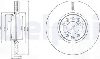 Bremžu diski DELPHI BG4083C
