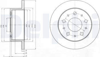 Bremžu diski DELPHI BG4099