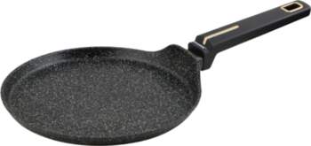 Pancake pan, black-marble pattern, with nonstick