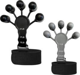 Bayuyi 2 Finger Exerciser Set, Adjustable