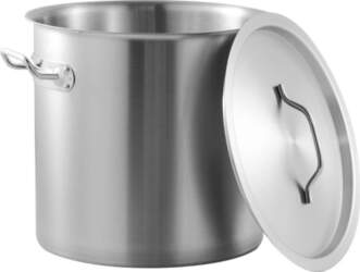 Commercial pot, stainless steel, 28 cm