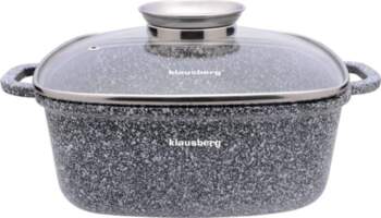 Pots – Aluminum pot, gray marbled