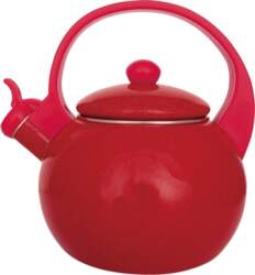 Traditional – Enameled kettle with whistle