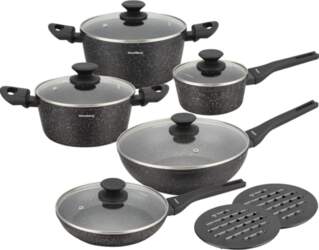 Pots and – Marbled nonstick cookware