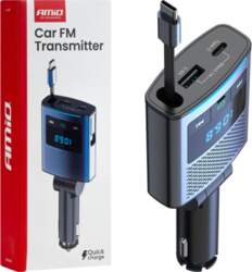 Raidītāji – Automašīnas FM raidītājs, 1×USB-A