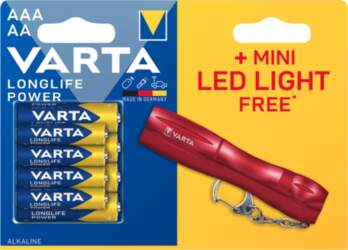 VARTA Longlife Power LR03/LR06 baterijas (4