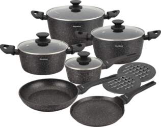 Pots and – Marbled nonstick cookware