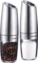 Set of two gravity-fed salt and