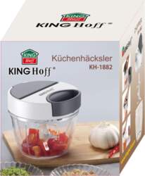 Mechanically driven kitchen food processor, white