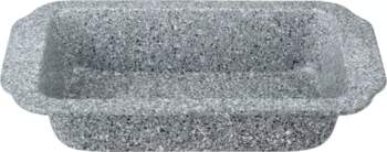 Baking pan, sheet metal, gray marble