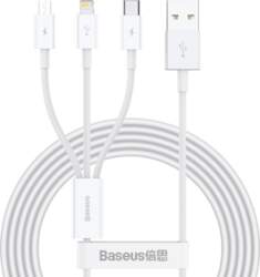 BASEUS USB kabeļi – izcils 3in1
