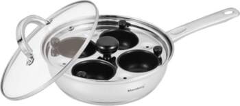 Frying pan with egg insert, glass