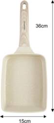 Rectangular frying pan with nonstick coating