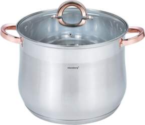 Steel pot with lid, 10.7
