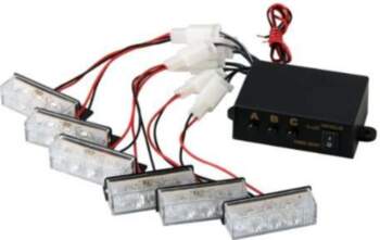 18 LED Bākuguns Restē Balta
