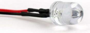 LED Diode 5mm ar Vadu (Balta)