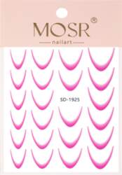 Gradient french uzlīmes Pink