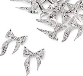 MollyNails 3D Bantītes, 10gab Silver