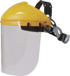 Visor Holder with Clear Polycarbonate Visor