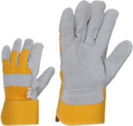 Cow split leather working gloves