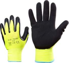 Knitted polyester gloves