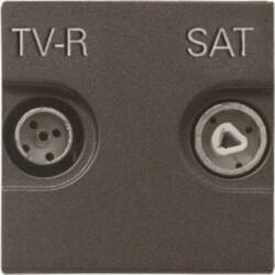 ABB Insert/cover SAT 2 gang Anthracite