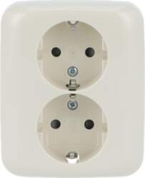 ABB SCHUKO® Double socket Safety Shutter